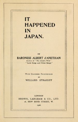 [Gutenberg 58930] • It Happened in Japan